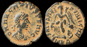 Arcadius Æ4, SALVS REIPVBLICAE, Cyzicus Mint Arcadius Æ4, SALVS REIPVBLICAE, Cyzicus Mint
